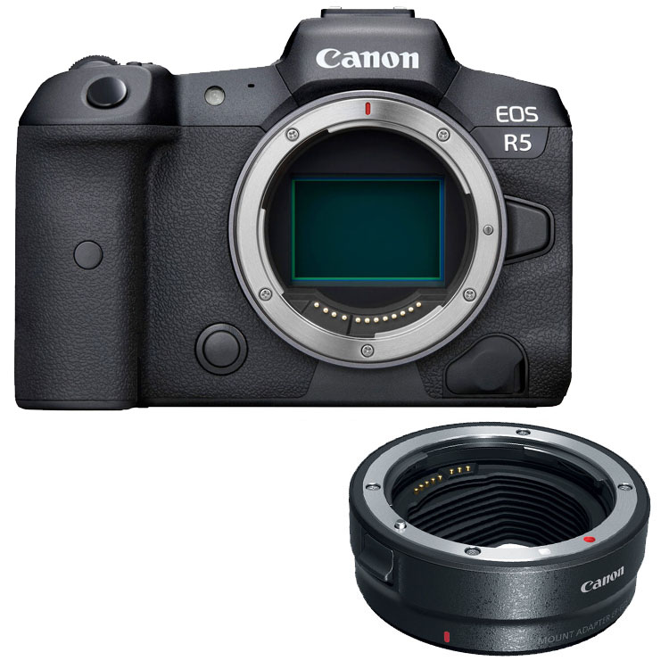 Canon EOS R5 + EF-EOS R mount adapter