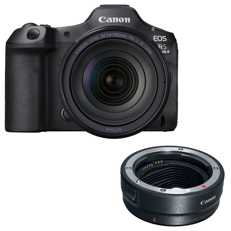 Canon EOS R5 Mark II 24-105 + EF-EOS R mount adapter