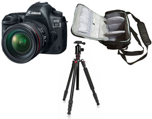 Canon EOS 5D Mark IV 24-70 + Camera Bag + Tripod Kit