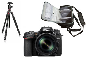 Nikon D7500 18-105 + Camera Bag + Tripod Kit