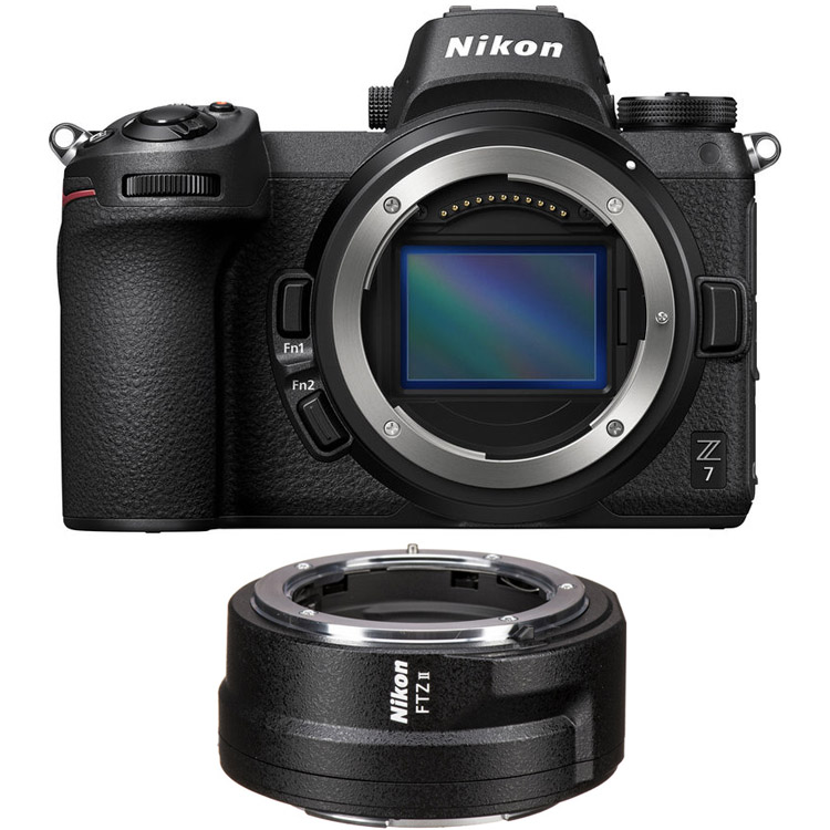 Nikon Z7 Mirrorless Digital Camera with FTZ II Mount Adapter Kit - 2 Year Warranty - Next Day Delivery